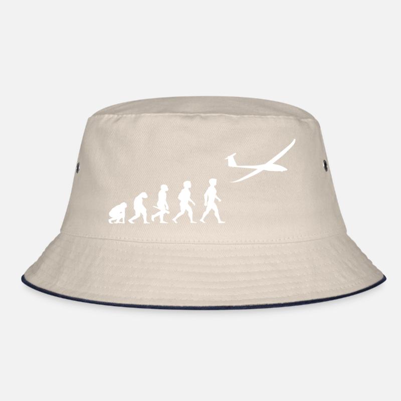 Evolution glider glider plane Bucket Hat