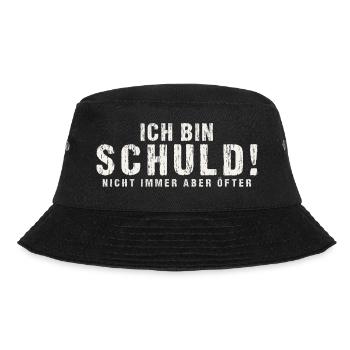 I am guilty Not always but more often - Bucket Hat - black - Front - Lela (165cm)