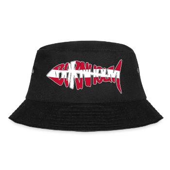 Bornholm Fisch - Bucket Hat - Schwarz - Vorne - Lela (165cm)