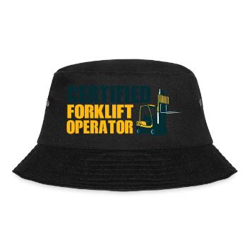 Certified forklift operator - Bucket Hat - black - Front - Lela (165cm)