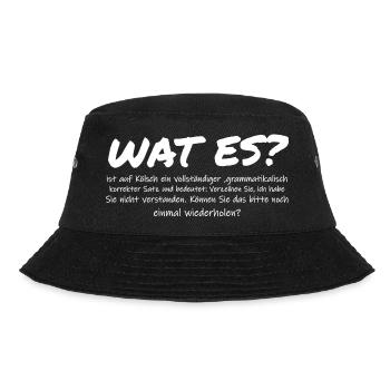 Wat es? - Bucket Hat - Schwarz - Vorne - Lela (165cm)
