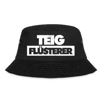 Bäcker Backen Konditor - Bucket Hat - Schwarz - Vorne - Lela (165cm)