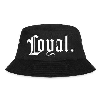 Loyal - Street Art - Innere Werte Loyalität - Bucket Hat - Schwarz - Vorne - Lela (165cm)