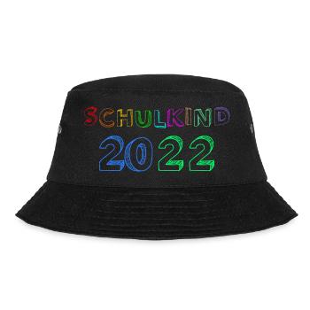 Schulkind 2022 Erstklässler Schulstart Grundschule - Bucket Hat - Schwarz - Vorne - Lela (165cm)