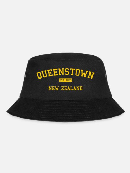 New Zealand - Queenstown - Kiwi - Maori Neuseeland - Bucket Hat - Schwarz