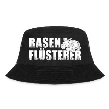 Rasenflüsterer Aufsitzmäher Rasentraktor Rasen - Bucket Hat - Schwarz - Vorne - Lela (165cm)