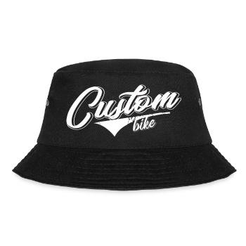 custom bike biker tour rock bobber tuner tuning - Bucket Hat - black - Front - Lela (165cm)