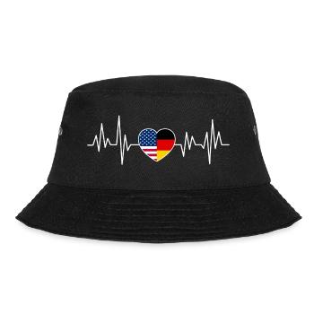USA Germany Flag Two Countries - Bucket Hat - black - Front - Lela (165cm)