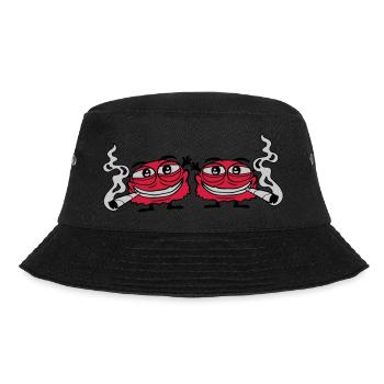 2 hemp-smoking monsters - Bucket Hat - black - Front - Lela (165cm)