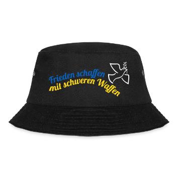 Frieden schaffen! - Bucket Hat - Schwarz - Vorne - Lela (165cm)