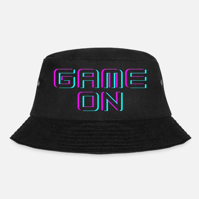 GAME ON - Bucket Hat - Schwarz