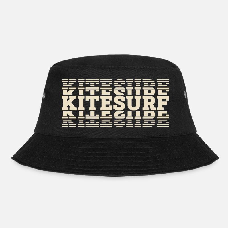 Kitesurfen Kitesurf Kitesurfer Kiteboard - Bucket Hat - Schwarz