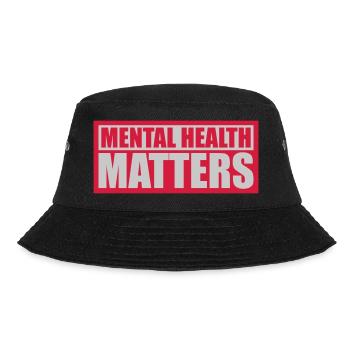 mental health matters quote - Bucket Hat - black - Front - Lela (165cm)