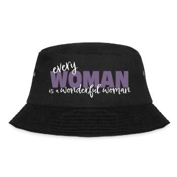 Every Woman is a Wonderful Woman - Bucket Hat - Schwarz - Vorne - Lela (165cm)
