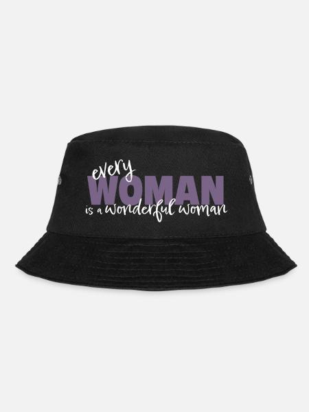 Every Woman is a Wonderful Woman - Bucket Hat - Schwarz