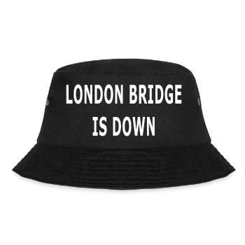 LONDON BRIDGE IST DOWN - Bucket Hat - Schwarz - Vorne - Lela (165cm)