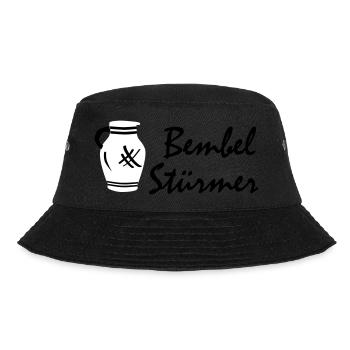 Bembel Stürmer #100%Hessen #069 #FrankfurtLiebe - Bucket Hat - Schwarz - Vorne - Lela (165cm)