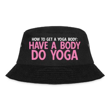 Yogalehrer Spruch Für Yogi Yoga - Bucket Hat - Schwarz - Vorne - Lela (165cm)
