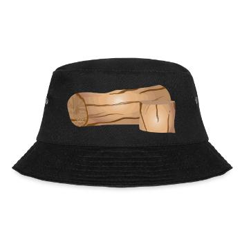 Holz Heizen Holz Liebhaber Geschenk - Bucket Hat - Schwarz - Vorne - Lela (165cm)