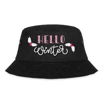 Hello Winter - Bucket Hat - Schwarz - Vorne - Lela (165cm)