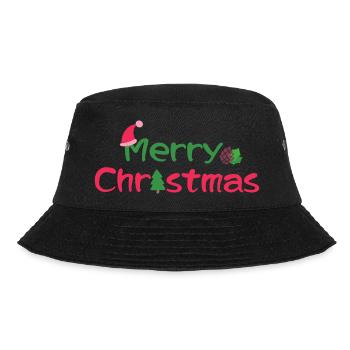 merry Christmas 6 - Bucket Hat - Schwarz - Vorne - Lela (165cm)