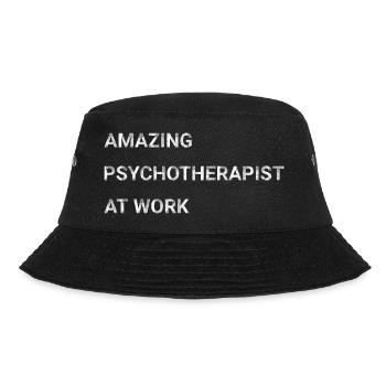 Amazing Psychotherapist At Work - Bucket Hat - black - Front - Lela (165cm)