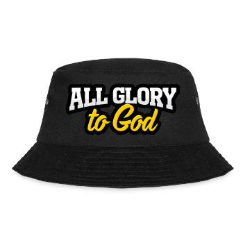 ALL GLORY to God - Bucket Hat - Schwarz - Vorne - Lela (165cm)