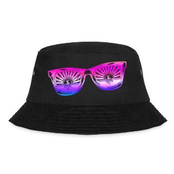 Sonnenbrille Sommer süß Happy Beach Ocean Surf - Bucket Hat - Schwarz - Vorne - Lela (165cm)
