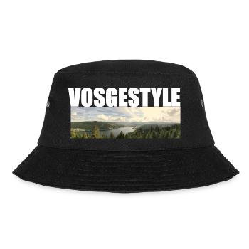 Vogesenstil - Bucket Hat - Schwarz - Vorne - Lela (165cm)