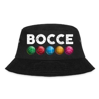 Bocce | Bocce Ball - Bucket Hat - black - Front - Lela (165cm)