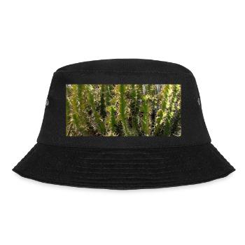 Kanarischer Gorgeus-Kaktus - Bucket Hat - Schwarz - Vorne - Lela (165cm)