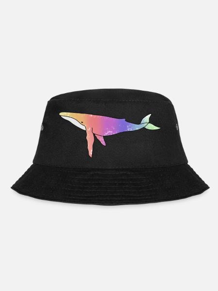 Version arc-en-ciel de baleine - Bob - noir