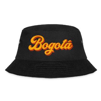 Bogotá Script in Warm Orange - Bucket Hat - Schwarz - Vorne - Lela (165cm)