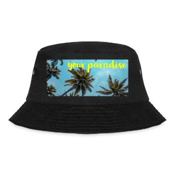 Your Paradise Mode Geschenkidee - Bucket Hat - Schwarz - Vorne - Lela (165cm)