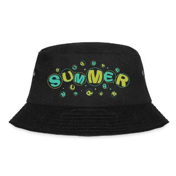 SUMMER green-yellow - Bucket Hat - Schwarz - Vorne - Lela (165cm)