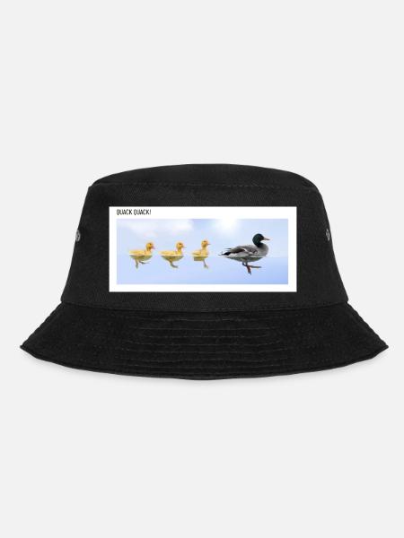 Duck Quack Quack - Bucket Hat - black
