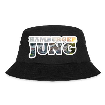HamburgerJung - Bucket Hat - Schwarz - Vorne - Lela (165cm)