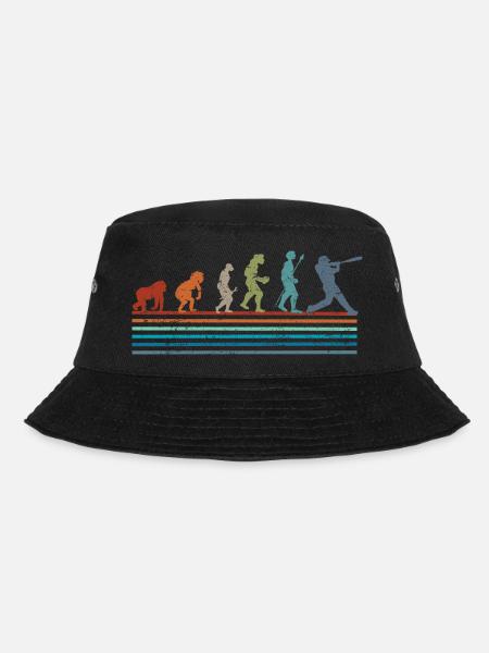 Évolution rétro vintage baseball - Bob - noir