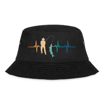 Fisherman's Heartbeat - Bucket Hat - black - Front - Lela (165cm)