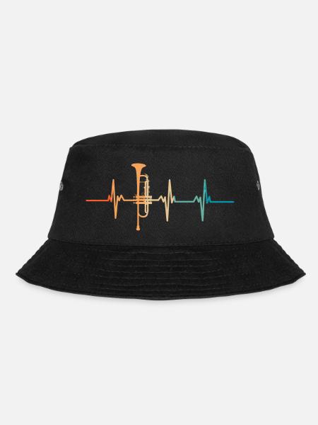 Trompeten-Herzschlag - Bucket Hat - Schwarz