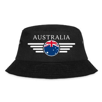 Australia Style Design T-Shirt - Bucket Hat - black - Front - Lela (165cm)
