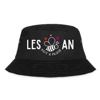 Les Bee An,Lesbian funny pride - Bucket Hat - black - Front - Lela (165cm)