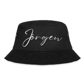 Jörgen Name T-Shirt Gift for Men - Bucket Hat - black - Front - Lela (165cm)