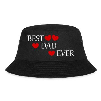 Father's Day Dad Dad Best Dad Ever Saying Father's Day - Bucket Hat - black - Front - Lela (165cm)