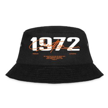 1972 Vintage Retro 1972 Geburtstagsgeschenk 1972 - Bucket Hat - Schwarz - Vorne - Lela (165cm)