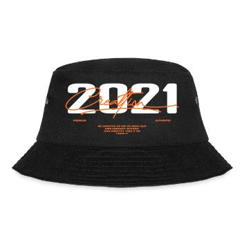 2021 Vintage Retro 2021 Geburtstagsgeschenk 2021 - Bucket Hat - Schwarz - Vorne - Lela (165cm)
