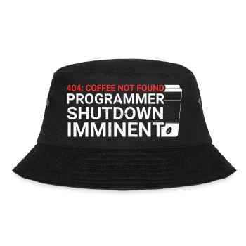 Programmers generate code from coffee - Bucket Hat - black - Front - Lela (165cm)
