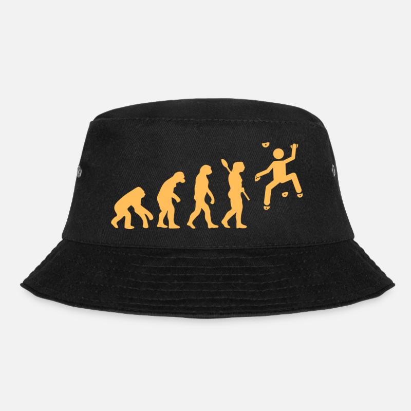 Evoution Bouldern orange - Bucket Hat - Schwarz
