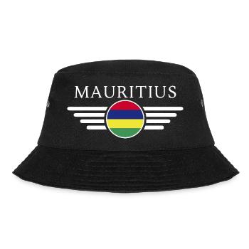 I Love Mauritius, Elegance Style Design T-Shirt - Bucket Hat - black - Front - Lela (165cm)