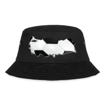 Turkey Türkiye Map Framed Real Football - Bucket Hat - black - Front - Lela (165cm)